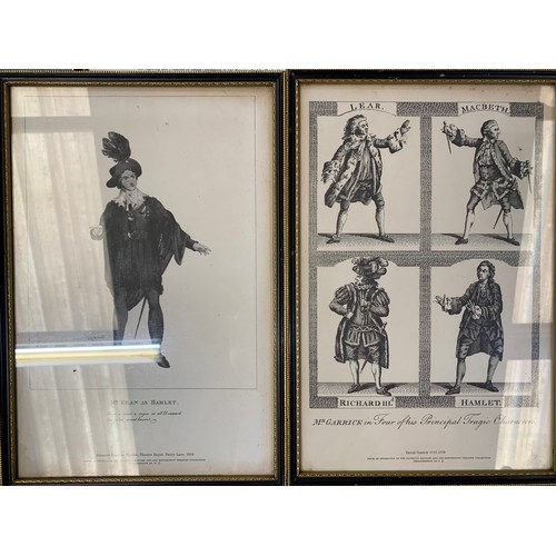 565 - Various theatrical engraving prints from the Mander and Mitchenson theatre collection