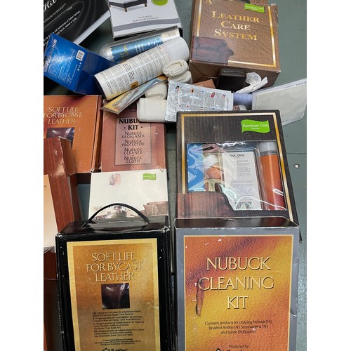 77 - Large Quantity Of Leather Care Kits & Furniture Care Items