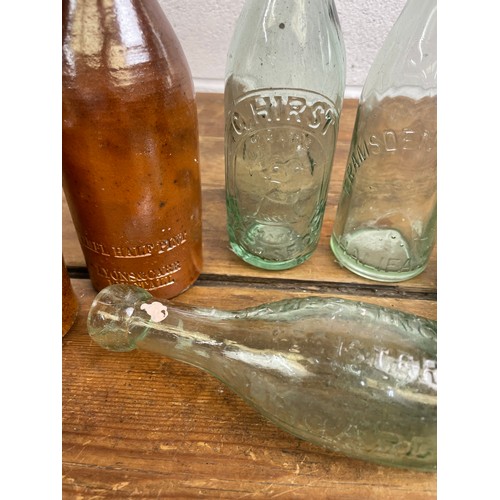 490 - 7 Vintage / Antique Bottles Inc Stoneware