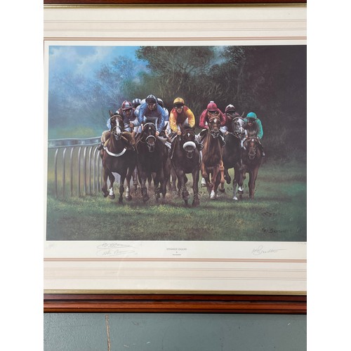 571 - Stewards Enquiry By Max Brandrett Signed By Artist, Willie Carson & Pat Eddery