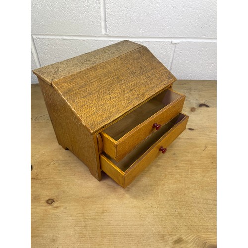 543 - Vintage Scratch Built Letter Writing Box