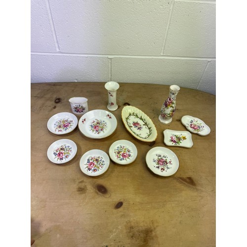 521 - Royal Worcester, Coalport & Doulton Pin Trays etc