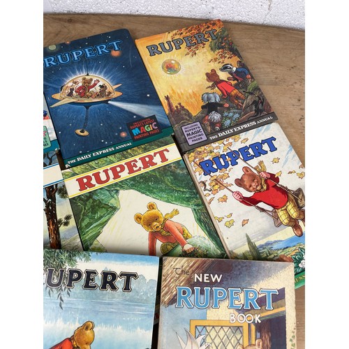 99 - 7 Vintage Rupert The Bear Annuals & 1946 War Economy Softcover The New Rupert Book