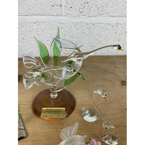 109 - Small Group of Lamp Work Glass Bird Ornaments