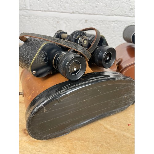 115 - Three Pairs of Cased Vintage Binoculars