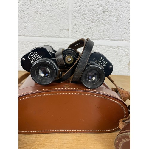 115 - Three Pairs of Cased Vintage Binoculars