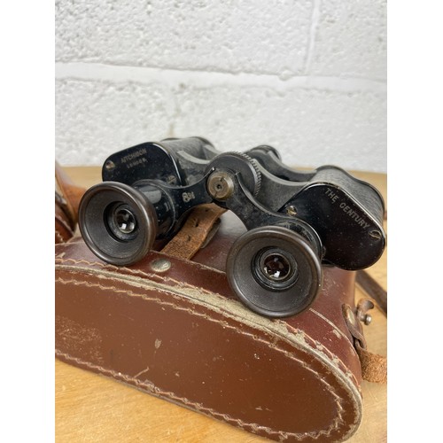 115 - Three Pairs of Cased Vintage Binoculars