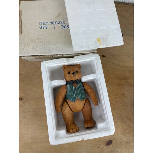 171 - Vintage Dept 56 Porcelain Ted D Bear Figure Boxed