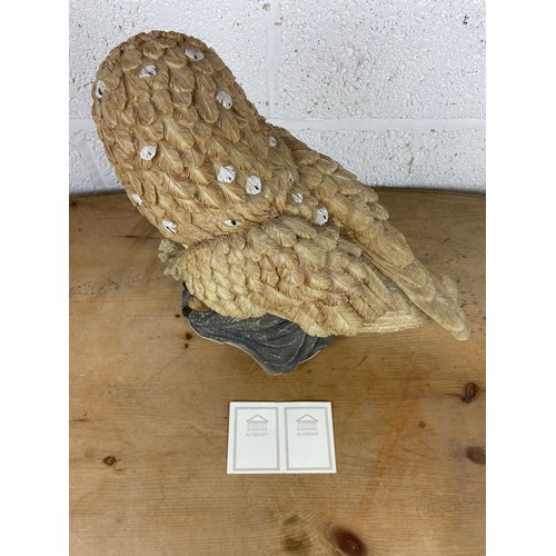 172 - Very Large Academy Barn Owl Sculpture 40cm tall