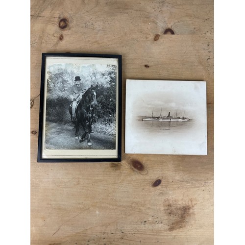 177 - Original Photograph of Winston Churchill Riding With The Old Surrey & Burstow Hunt at Chartwell Farm... 