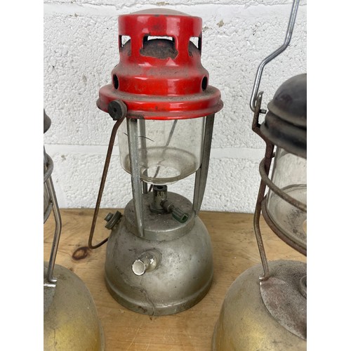 185 - Trio Of Vintage Tilley Lanterns