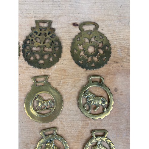 201 - Large Group Of Vintage Horse Brasses