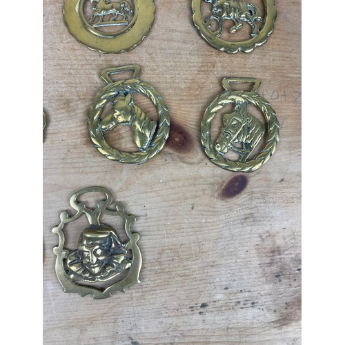 201 - Large Group Of Vintage Horse Brasses