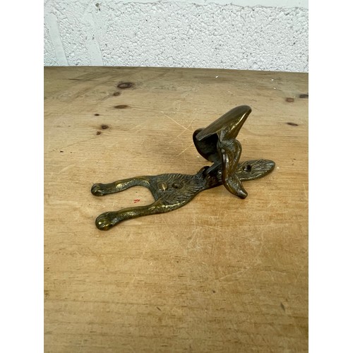 203 - Vintage Brass Fox Door Knocker