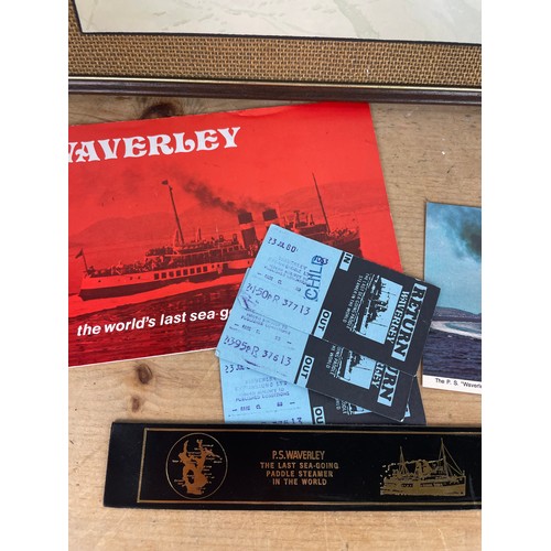 207 - Vintage Waverley Steam Boat Memorabilia