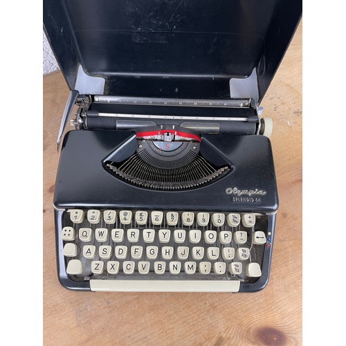 222 - Vintage Olympia Splendid 66 Portable Typewriter