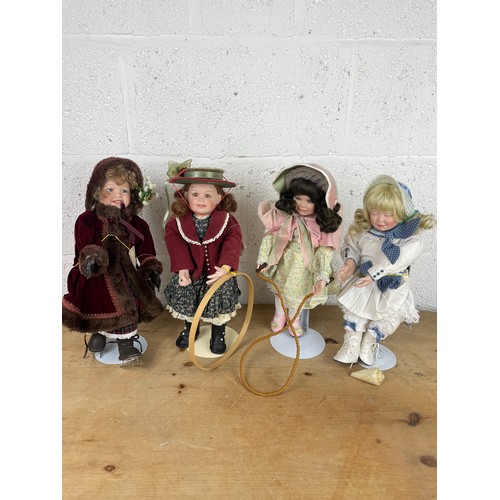 315 - 4 Ashton Drake Collectable Porcelain Dolls 