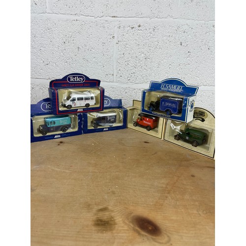 119 - 6 Advertising Diecast Cars Lledo etc. Boxed