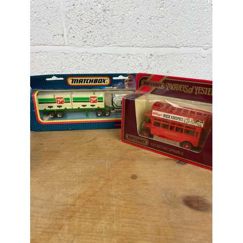 120 - 4 Boxed Matchbox Diecast Advertising Trucks Inc 7UP Wagon