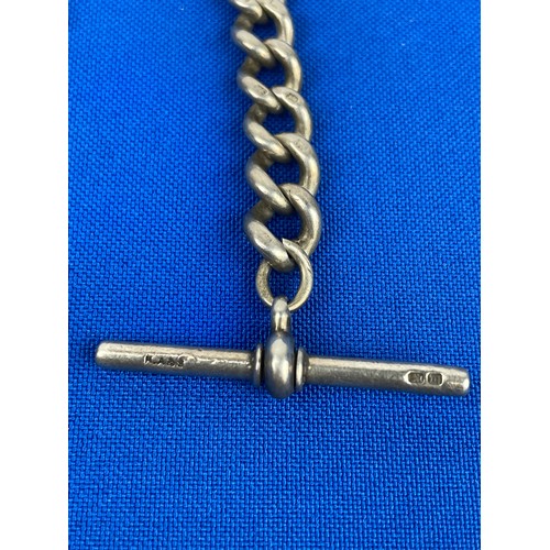 4 - Antique Silver Watch Fob Chain 20.4g