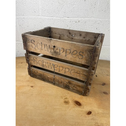 138 - Vintage Schweppes Drinks Crate