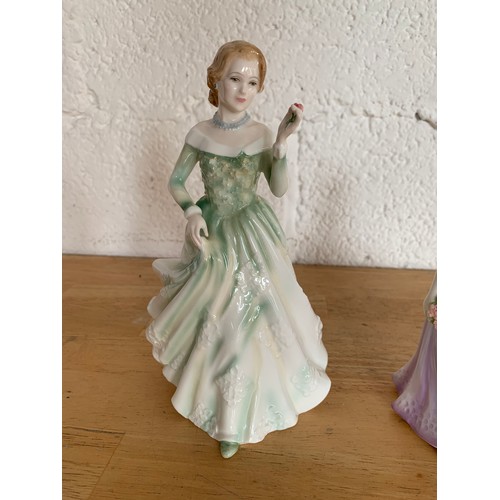 158 - Royal Doulton Grace and Royal Worcester Anne Figurines