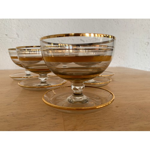 160 - Circa 1950's Elegant Desert Bowls