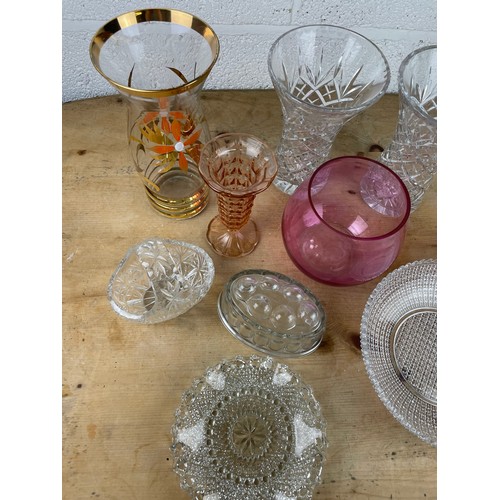 46 - Lot Of Antique & Mid Century Glass