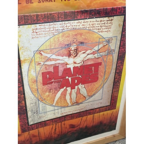 71 - 2001 Twentieth Century Fox Planet Of The Apes Movie Poster Nicely Framed