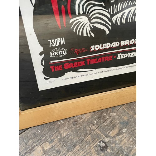 76 - The White Stripes POP ART Concert Poster Signed By Artist Darren Grealish