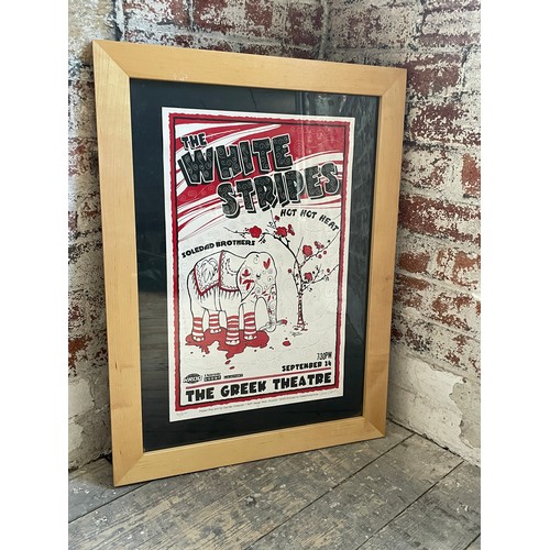 77 - The White Stripes POP ART Concert Poster Signed By Artist Darren Grealish