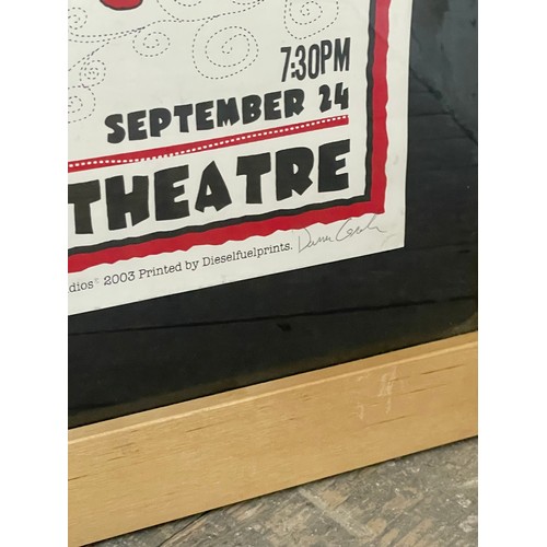 77 - The White Stripes POP ART Concert Poster Signed By Artist Darren Grealish