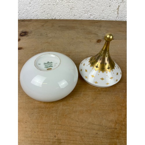 361 - Bjorn Wiinblad for Rosenthal Porcelain Lidded Teardrop Box