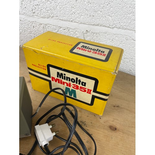 342 - Minolta Mini 35ii Slide Projector Boxed