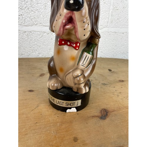 346 - Vintage The Last Shot Novelty Decanter