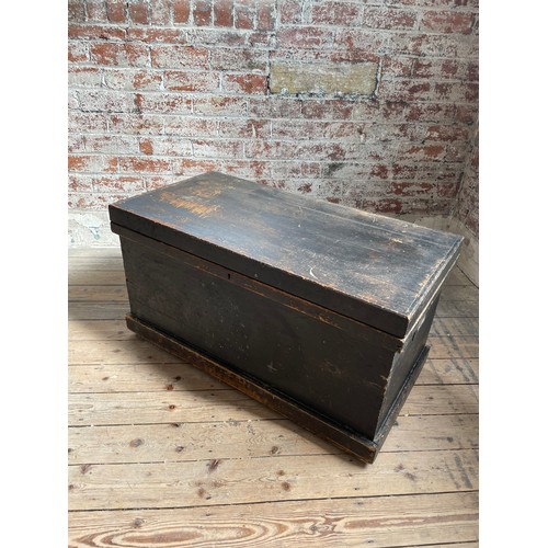 264 - Vintage Carpenters Tool Chest Full of Vintage Tools