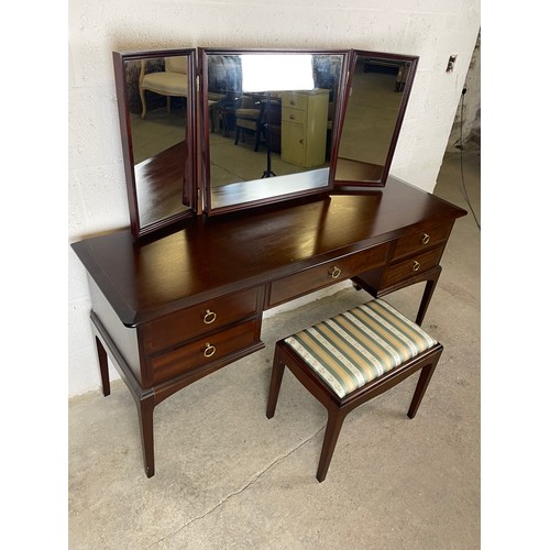 439 - Stag Minstrel 5 Drawer Dressing Table & Stool Fantastic Condition