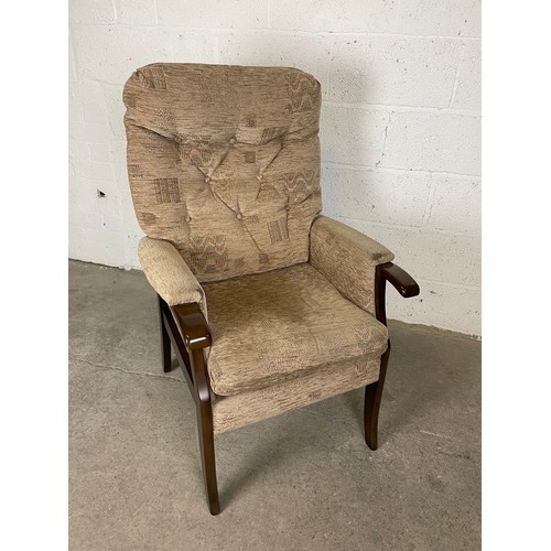 441 - Sturdy Vintage Fireside Chair