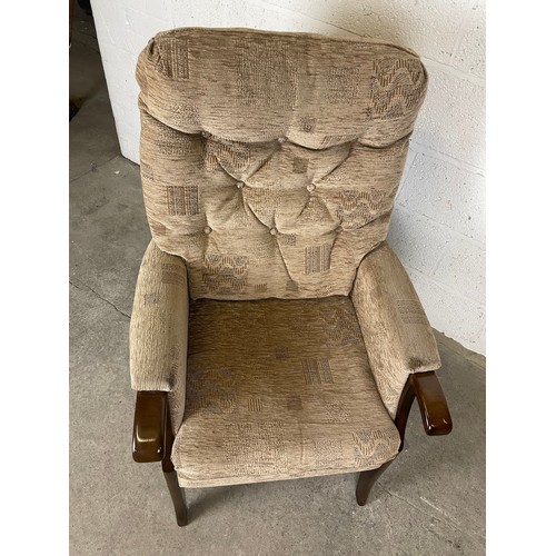 441 - Sturdy Vintage Fireside Chair