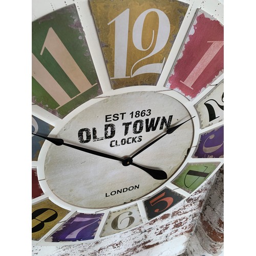 166 - Large Old Town Clocks London contemporary wall clock - 78cm