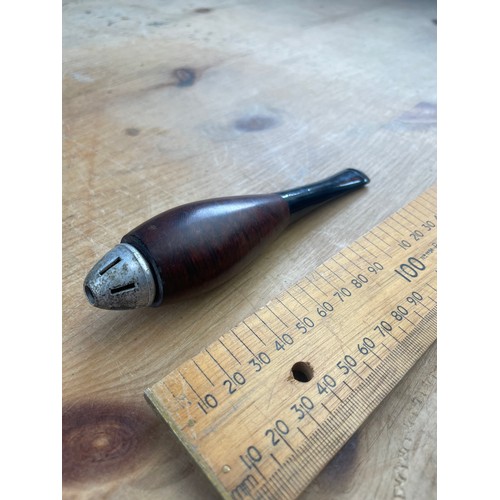 35 - Vintage Marksman Zeppelin Cigar Pipe Version 1 Made In Italy From Briar Wood