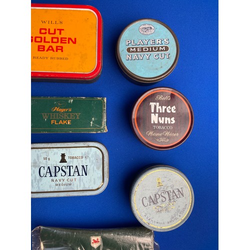 65 - Large Group of Unopened Vintage Tobacco In Tins & Pouches