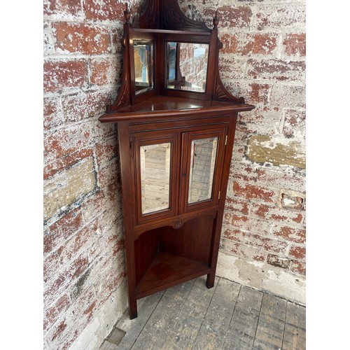 449 - Late Victorian Corner Cupboard Unit Free Standing