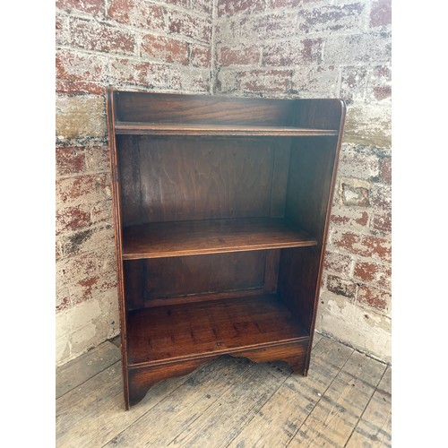 450 - Late 19th Century Solid Oak Open Book Case