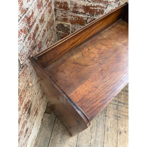 450 - Late 19th Century Solid Oak Open Book Case