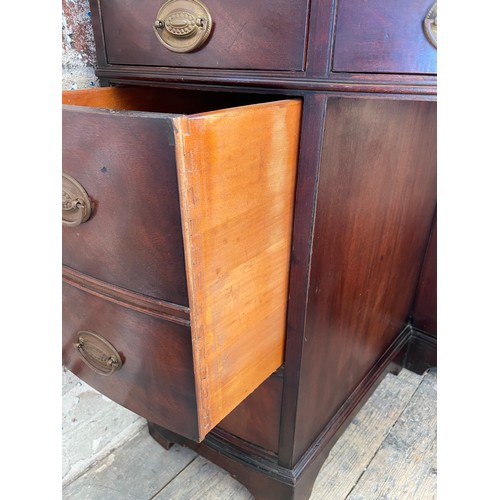 459 - Lovely Mahogany Leather Topped Corner Desk