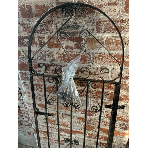 321 - Wrought Iron Style Garden Gate with Fixings - 164 x 59cm