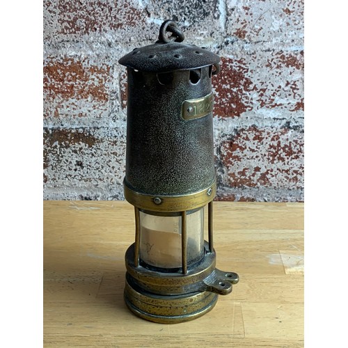 200 - Antique Miners Lamp marked 1823 as used in Wombwell Colliery