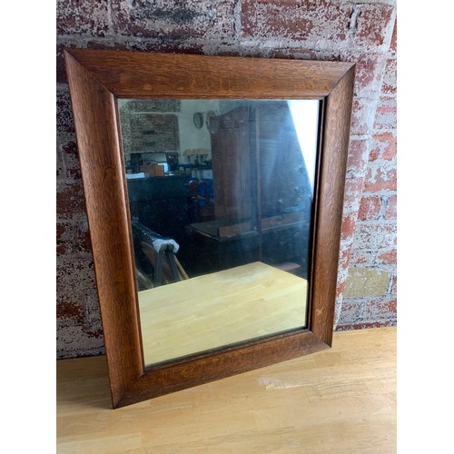 446 - 1920's Framed Mirror with Earlier Glass - 57 x 71cm