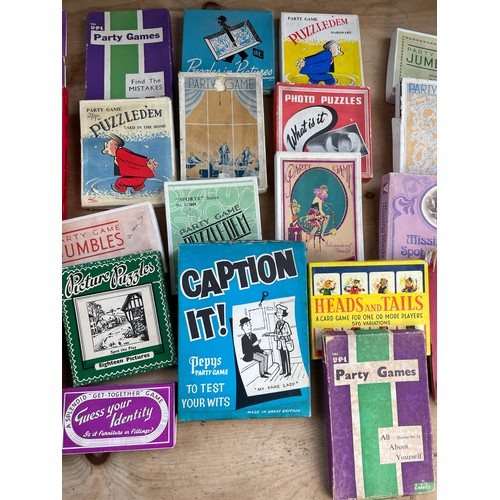 217 - Group of Vintage & Antique Party Games Boxed